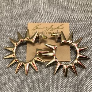 KJL Spike Hoop Earrings